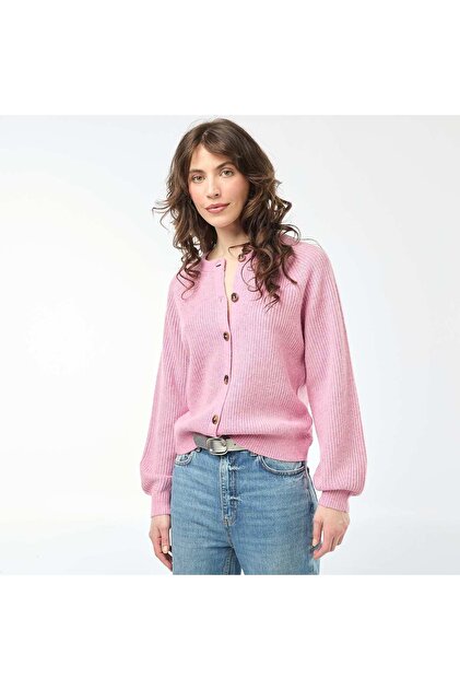Chunky Knit Cardigan PINK