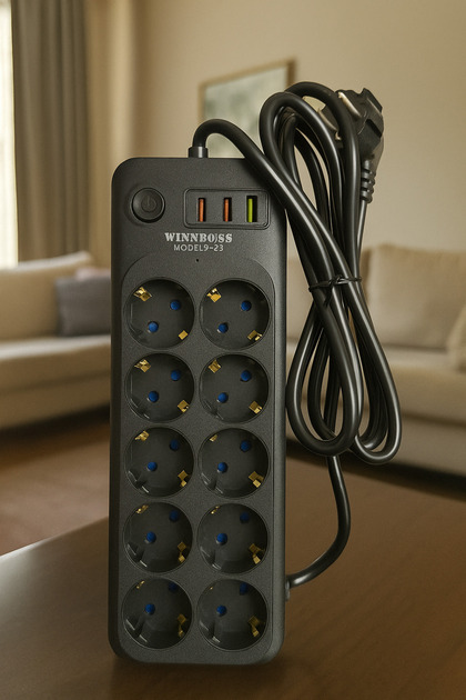 Genel Markalar 3423 – 10'lu Akım Korumalı Priz (USB + Type-C