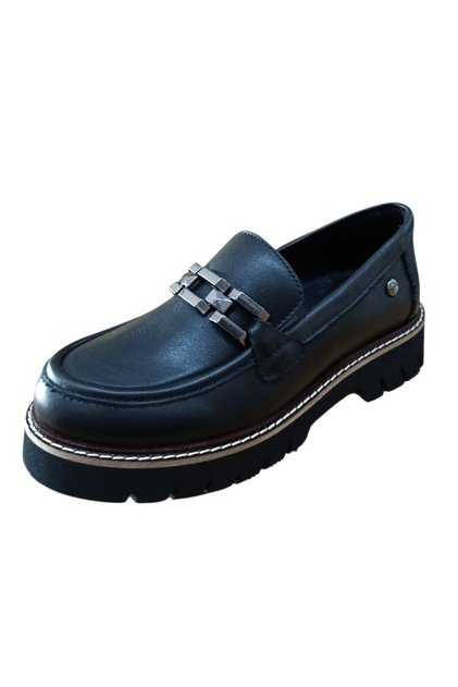 D25Ka-3235 Women's Genuine Leather Buckle Casual Loafer Casual Shoes