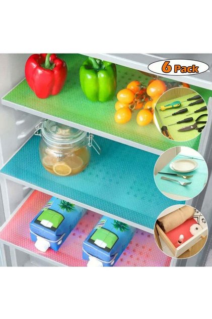6 Pieces Refrigerator Liners (Washable EVA)