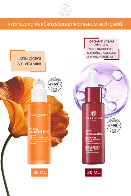Yves Rocher Aydınlatıcı ve Pürüzsüzleştirici Serum Seti-C Vitamin