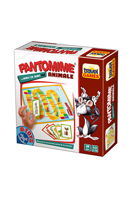 Joc de societate Travel Games Pantomime animale,