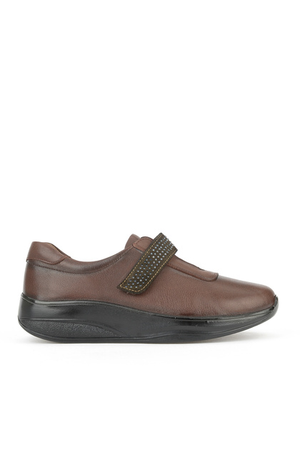 , Women's Genuine Leather Comfort Shoes 15355Z2417 Brown