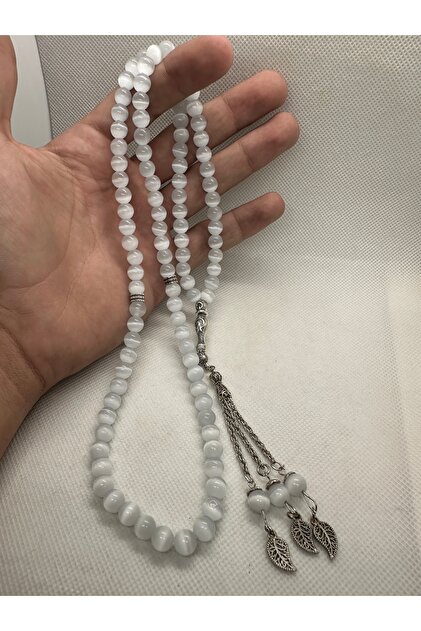 Doğaltaş Kedigözü Taşı 99'luk 8mm Namaz Tesbihi