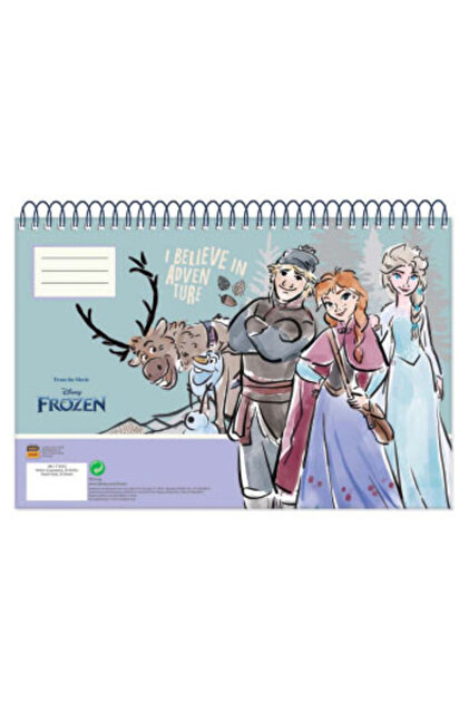 Disney Regatul de gheață Adventure Caiet de schițe spirală A4, 30 de pagini