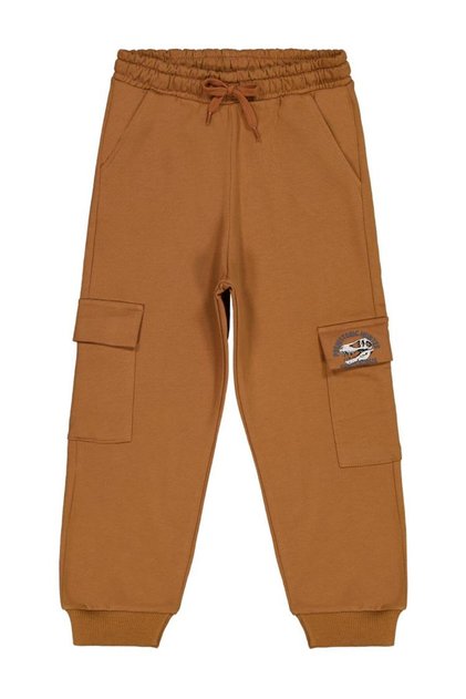 Pocket Cover Prehistoric Printed 6-9 Years Old Sweatpants - Brown 6-7 Years Old