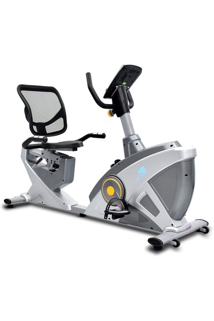 Recumbent Bike EM-1543, 8-Level Magnetic Resistance, App, Digital Display, Adjustable