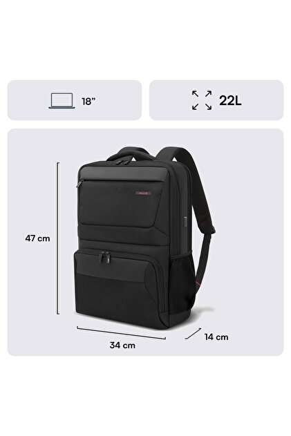 Mack MCC-807 18'' Business X Notebook Sırt Çantası Siyah - Fiyatı