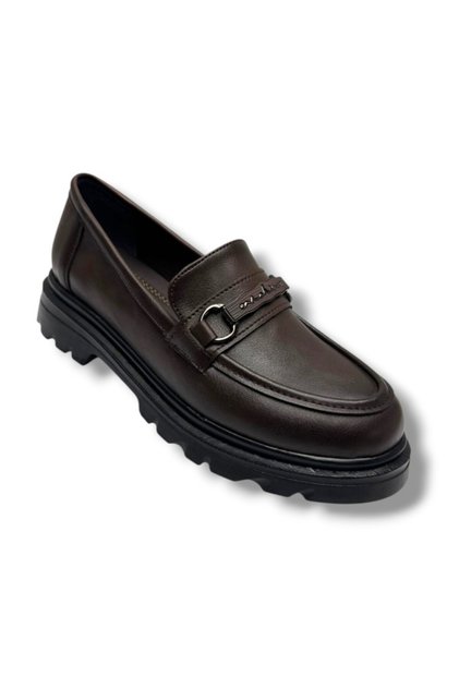 832-26 Skin Leather Anatomical Buckle Casual Women's Shoes