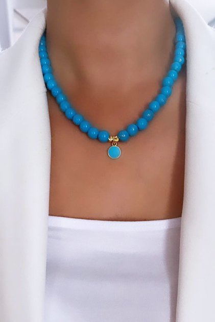 Dorika Detail Necklace with Pendant