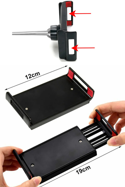Telefon ve Tablet Tutucu Yedek Aparat Metal Mengeneli Telefon Tablet Tutucular ile Uyumlu