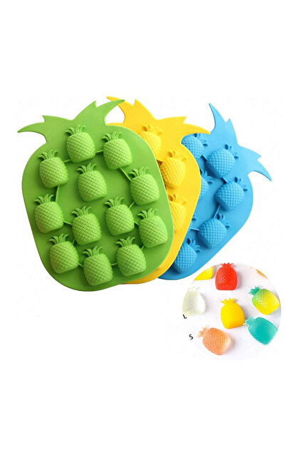 Silicone Multi Pineapple Chocolate and Jelly Mold 12 Pieces