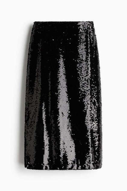 Sequined midi skirt