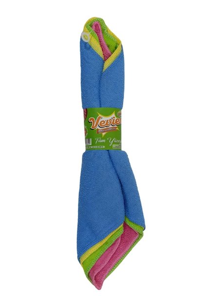 Microfiber Overlocked Super Absorbent Cleaning Cloth 30X30 cm Eco Pack of 4