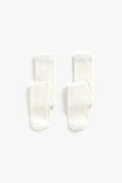 Cream Tights - 2 Pack
