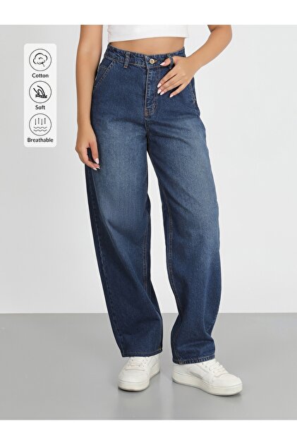 viking's line YENİ SEZON 2026 LACİVERT PALAZZO PANTOLON WİDE LEG