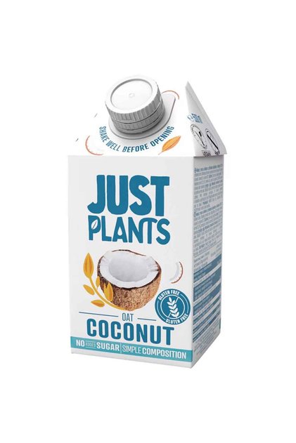 Bautura vegetala Ovaz si Cocos - fara zahar adaugat - 0.5L, Just Plants