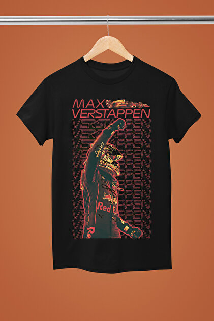 MAX VERSTAPPEN BASKILI PAMUKLU KISA KOLLU REGULAR KALIP F1 TSHIRT