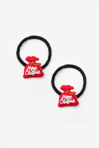 Girl's New Year's Rubber Buckle Set with Red Bag Figure