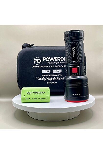 powerdex PD-9000 20W ZOOMLU EL FENERİ - Fiyatı, Yorumları