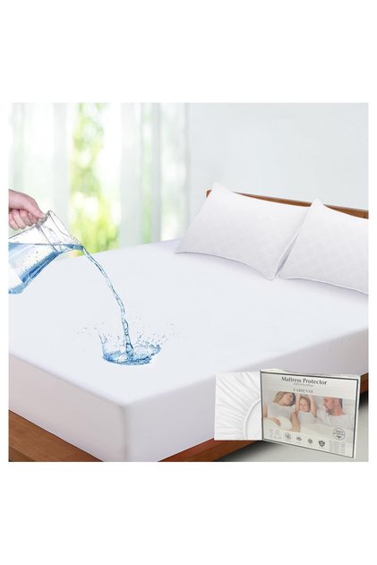 Waterproof Mattress Protector Microfiber+TPU Bed Cover for Single/Double/King/Super King Beds