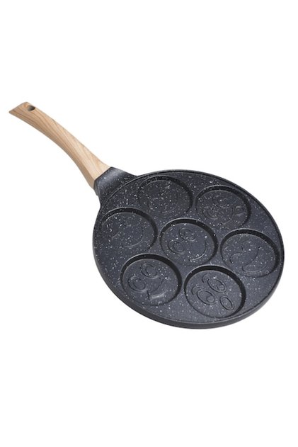 Tigaie antiaderentă din marmură, 26 cm, neagră, pentru clătite/clătite