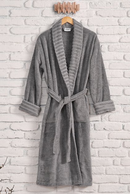 Ivory Bathrobe Gray - L/Xl 130