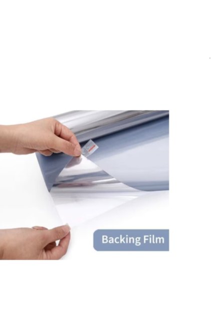 Folie reflectorizantă pentru geamuri cu efect de oglindă și protecție solară, Argintiu, 60 x 300 cm