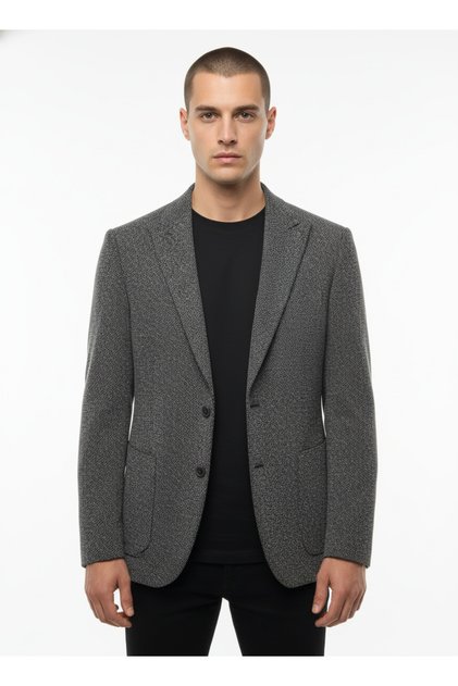Men's Slim Fit Gray Sports Jacket