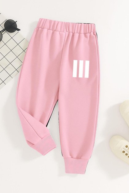 3 Stripes Printed Unisex Children's Trackpants