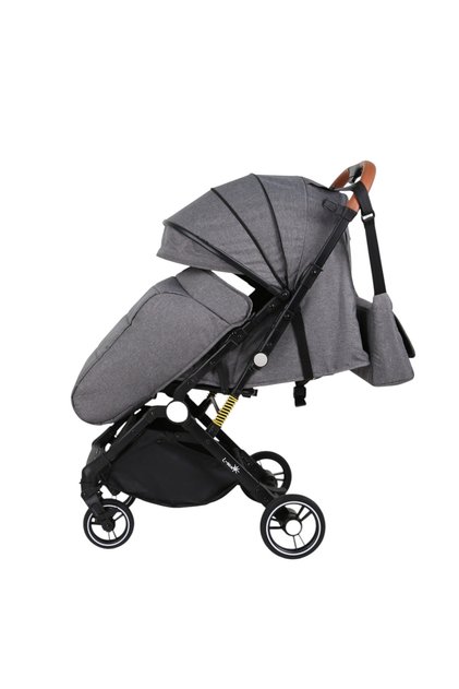 Cărucior sport, C6, gri, pliabil, cu mâner reversibil, 6-36 luni