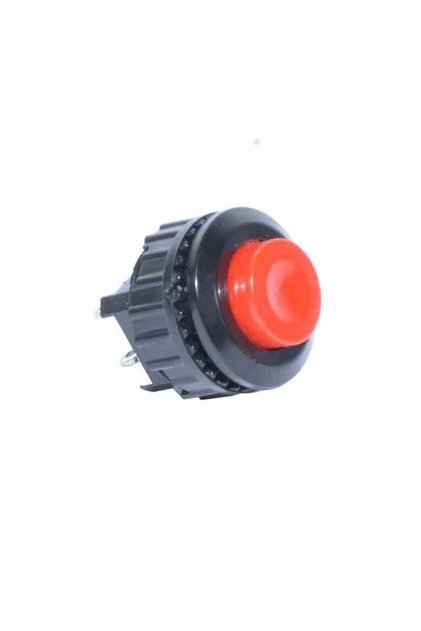 Buton mic roșu, fără blocare, 16 x 20 mm