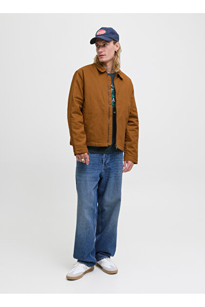 Jack & Jones Kahve Erkek Mont 12278797_JJEDOVER WORKER JACKET NOO