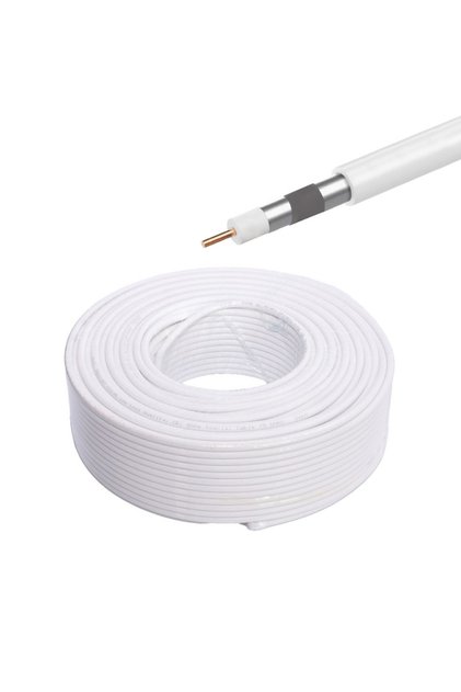 Коаксиален телевизионен кабел RG6U 75OHM, ролка 100M