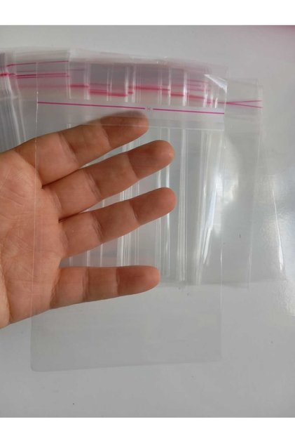 Transparent Adhesive Gelatin Bag 10X15 cm 50 Pieces