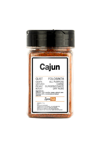 Mix Cajun, condiment premium pentru creveti, pui si preparate Louisiana, 75 g