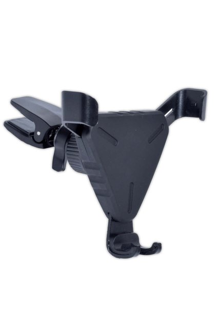 Suport telefon auto cu clemă, 3 brațe, triunghiular, suprafață aderentă, durabil, rotație 360°