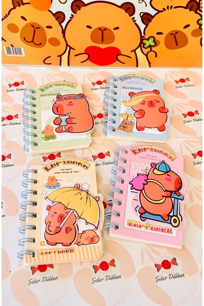 Capybara Yumuşak Kapak Not Defteri (1adet)