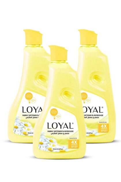 loyal Fabric Softener and Refresher Aroma De Sol 3x750 ml Yellow