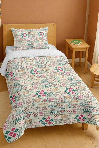 100% Cotton Ethnic Rhythm Patterned Single Pike Set