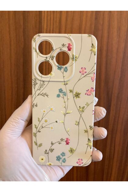 Infinix Hot 30 Vine/Floral Printed Inside Velvet Premium Silicone Phone Case (X6831)