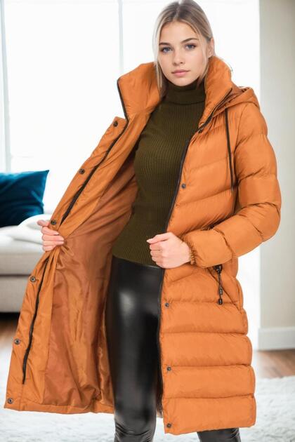 Women's Coat, Lightweight, Warm, Soft Textured, Stylish Model