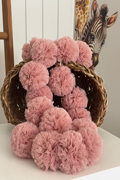 Rose Dried Row Pompom Mini Pompom