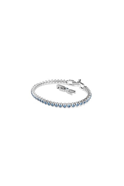 Swarovski Imber Emily Tennis bileklik, Yuvarlak kesim, Mavi