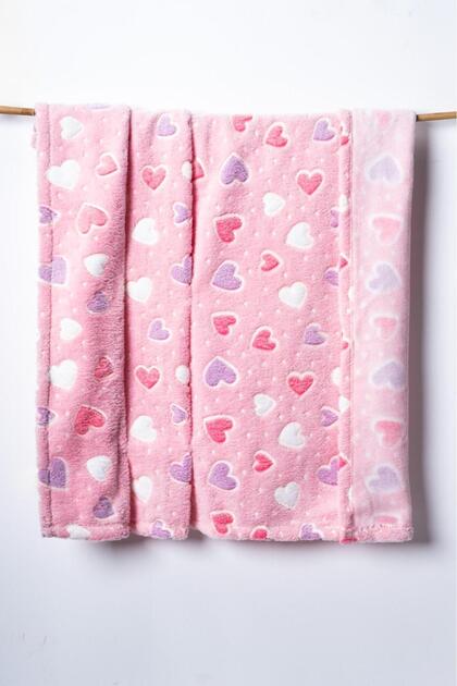 Baby Blanket Pink Heart Baby Blanket