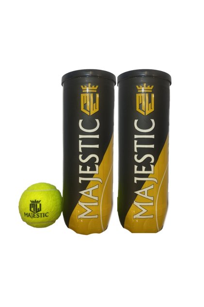 ستة كرات تنس ماجيستك مناسبة لجميع الملاعب tennis 6 tennis balls in two cans