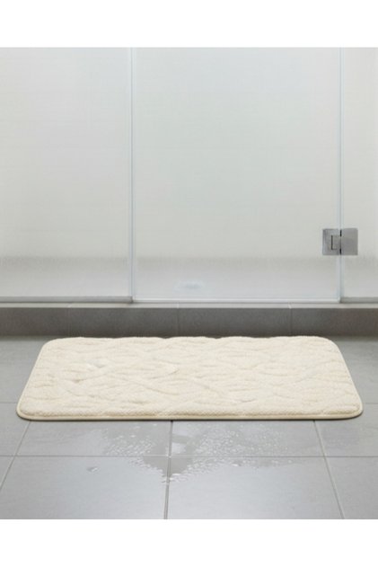 Cream Memory Foam Bath Mat