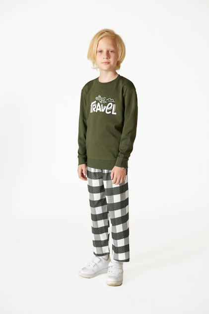 Boy's Green Pajama Set 710