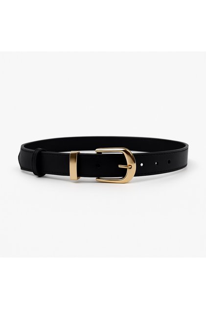 Women's Black Faux Leather Belt – for Stylish Everyday and Office Outfits