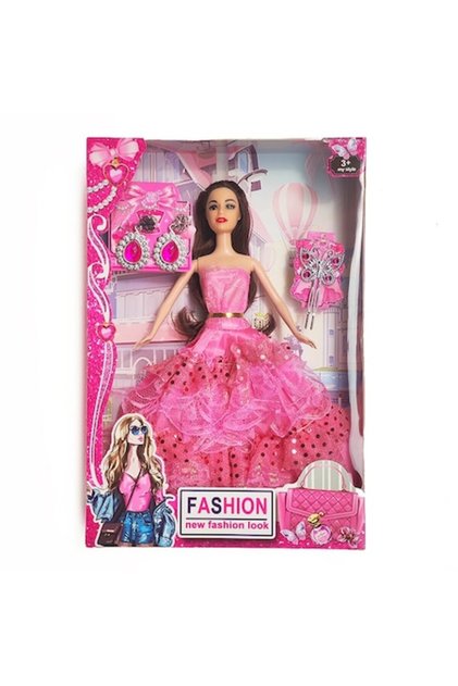 Păpușă Prințesă Fashionista, cu accesorii, 30 cm, 3 ani+, multicoloră